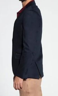 Blazer-Masculino-Docthos-Slim-Sarja-Liso-609-119042-Azul