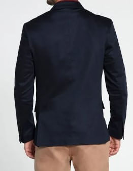 Blazer-Masculino-Docthos-Slim-Sarja-Liso-609-119042-Azul