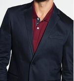 Blazer-Masculino-Docthos-Slim-Sarja-Liso-609-119042-Azul