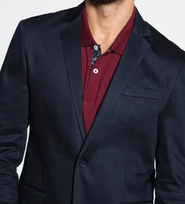 Blazer-Masculino-Docthos-Slim-Sarja-Liso-609-119042-Azul