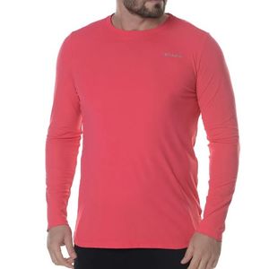 Camiseta Columbia Masculina Manga Longa Neblina 320423 Vermelho