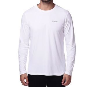 Camiseta Columbia Masculina Manga Longa Neblina 320423 Branco