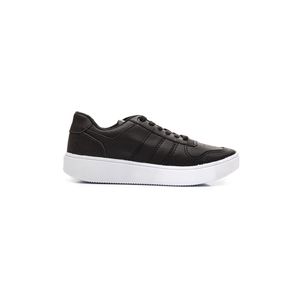 Tênis Kassia Camargo Casual Feminino Essenical Cadarço 2100-22 Preto