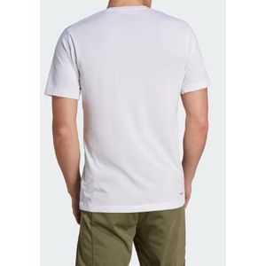 Camiseta Adidas Treino Estampada Essentials Seasonal Ij9603 Branco