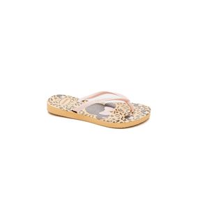 Chinelo Havaianas Slim Disney Minnie Infantil Menina 0570 Bege