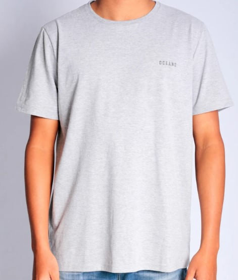 Camiseta-Oceano-Casual-Masculina-Logo-Malha-19969-Cinza