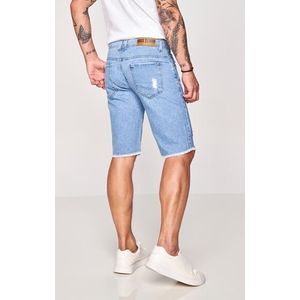 Bermuda Jeans Max Denim Regular Premium Masculina 11566 Azul