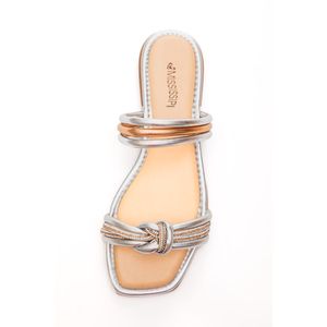 Chinelo Mississipi Rasteira Feminina Rives Q9971-04 Prata