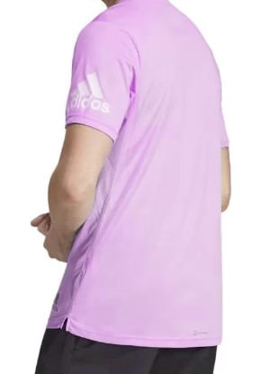 Camiseta--Casual-Adidas-Essentials-Slim-Lilas
