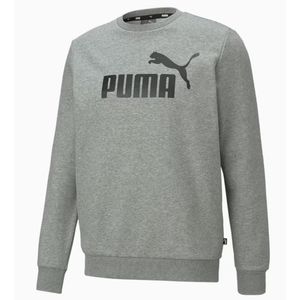 Blusão Puma Moletom Masculino Essentials Logo 586678 Cinza