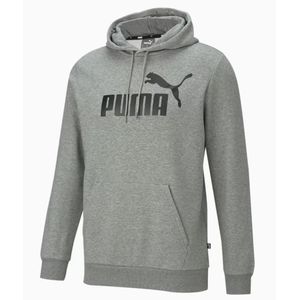 Blusão Puma Moletom Masculino Big Logo Essentials 586686 03 Cinza