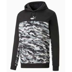 Blusão Puma Moletom Masculino Block Camuflado 673336 01 Preto