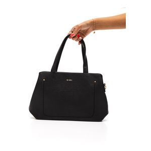 Bolsa De Mão Luxcel Casual Feminina Media Bg72580 Preto