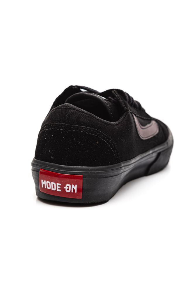 Tenis-Casual-Skatista-Feminino-Adulto-Mode-On-Bx2025-25-Preto