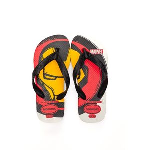 Chinelo De Dedo Infantil Menino Havaianas Top Marvel Branco