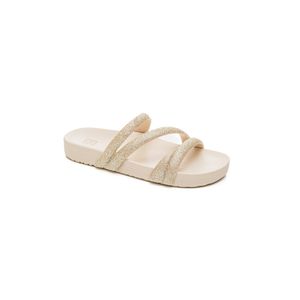 Chinelo Zaxy Slide Glitter Feminino 18956-Ay012 Off-White