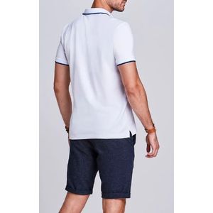 Camiseta Polo Docthos Masculina Lisa Algodão 640 119089 Branco