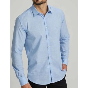 Camisa Milani Slim Manga Longa Masculina 708-23 Azul Claro