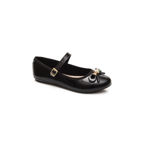 Sapatilha Molekinha Boneca Juvenil Menina Laço 2502 Preto