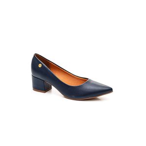 Sapato Vizzano Scarpin Feminino Salto Baixo 1220.315 Marinho