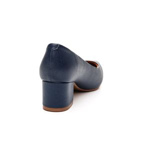 Sapato Vizzano Scarpin Feminino Salto Baixo 1220.315 Marinho