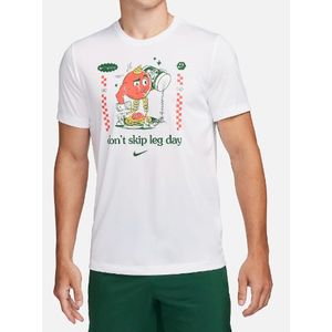 Camiseta Nike Don'T Skip Leg Day Masculina Fn0849-100 Branco