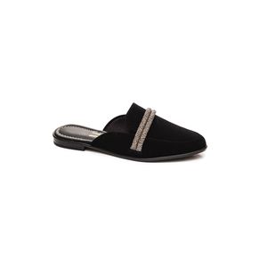 Sapatilha Vizzano Mule Feminino Strass Nobuck 1376.111 Preto