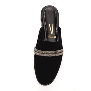 Sapatilha Vizzano Mule Feminino Strass Nobuck 1376.111 Preto