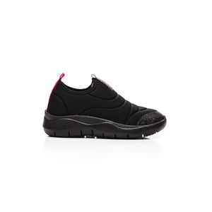 Tênis Novopé Sem Cadarço Infantil Menina  Comfy 80001290 Preto