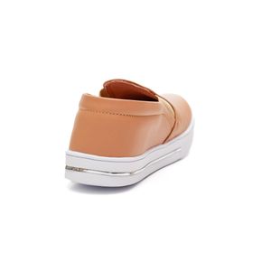 Tênis Sophia Almeida Slip On Feminino Clean 6498 Nude