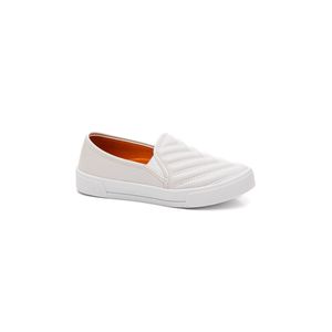 Tênis Yoá Slip On Feminino Matelassê L-Al488 Branco