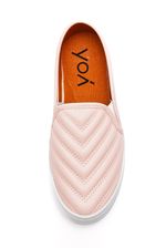 Tenis-Yoa-Slip-On-Feminino-Matelasse-L-Al488-Rosa