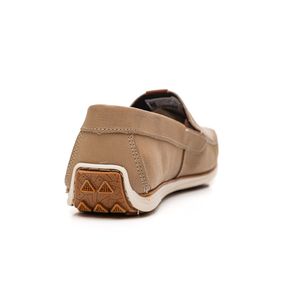 Mocassim Pegada Masculino Will Em Couro Preto 142002-06 Bege