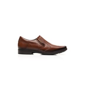 Sapato Social Pegada Masculino Fluence Em Couro  122326-02 Marrom