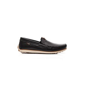 Mocassim Pegada Masculino Will Em Couro Preto 142002-02 Preto