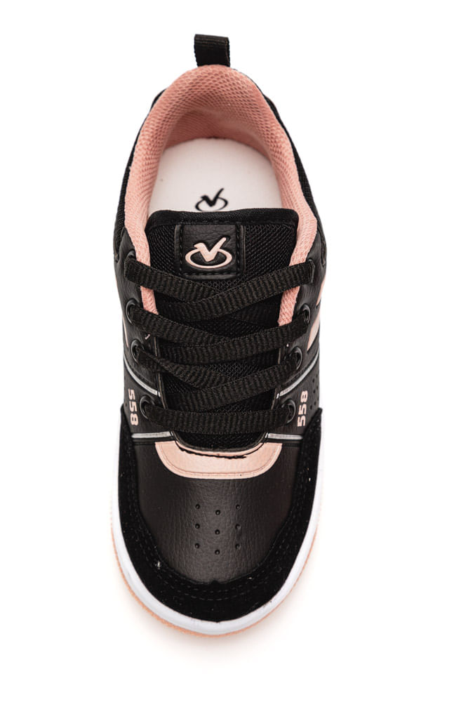Tenis-Via-Vip-Casual-Juvenil-Menina-Vv3805-Preto