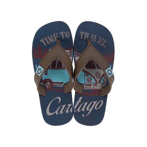 Chinelo Cartago Dakar Infantil Menino Dedo 10808 Azul