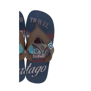 Chinelo Cartago Dakar Infantil Menino Dedo 10808 Azul