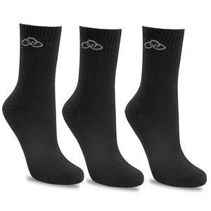 Kit Meias Olympikus Cano Médio Masculina Esportiva 03 Pares - Oimsa81922 Preto
