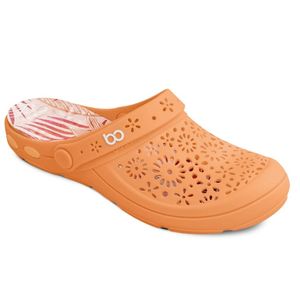 Sandália Boa Onda Babuche Feminina Clog 1317-158-03 Laranja