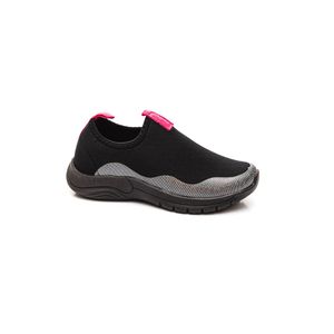 Tênis World Colors Juvenil Menina Sem Cadarço 319.003 Preto