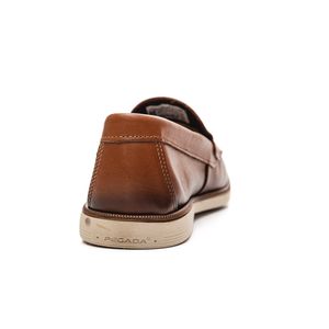 Mocassim Pegada Masculino Em Couro  Boomerang  141903-01 Marrom
