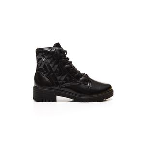 Bota Mississipi Coturno Feminino Costuras Geométricas Q8471-02 Preto