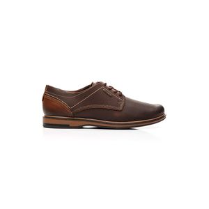 Sapato Casual Pegada Masculino Em Couro Camel Buck 125111-02 Marrom