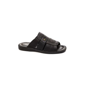 Chinelo Rubra Conforto  Masculino Couro 440 Preto