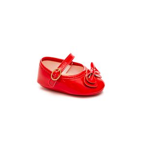 Sapatilha Pimpolho Bebê Menina Laço 110021c Vermelho