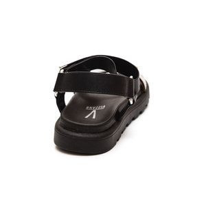 Sandalia Vizzano Papete Feminina Strass 6459.121 Preto