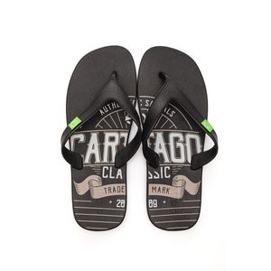 Chinelo Cartago Masculino Dakar 10738-Ao577 Preto