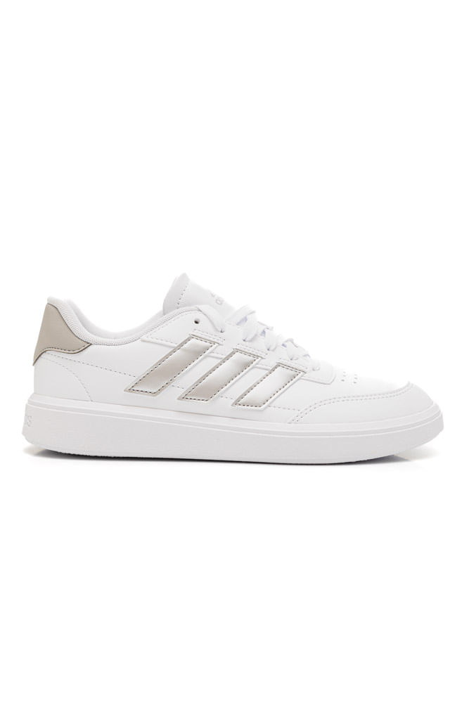 Tênis Adulto Feminino Casual Adidas Courtblock If6465 Branco