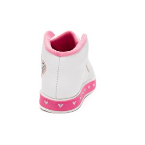 Tênis Molekinha Botinha Infantil Menina Brilho 2131.629 Branco